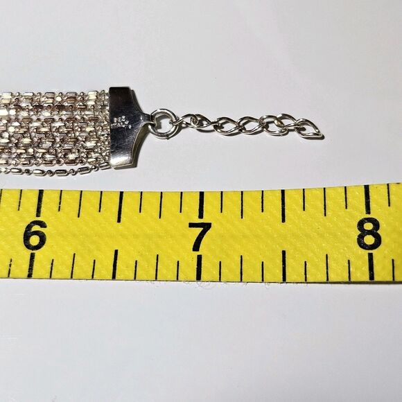 *Sale* Vintage Italy Dyadema Signed Sterling Silver 925 Multistrand 7-7.5" - Picture 15 of 16